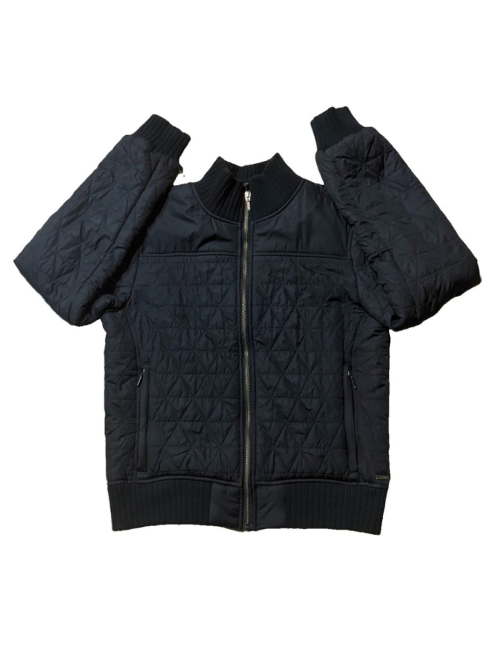 PrAna Diva Bomber Jacket Black Full Zip Coat Quilted Sherpa Lined Women’s SMALL